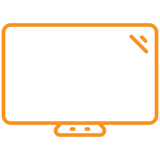 Flat-screen cable TV